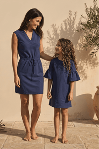 Kids Emilia Sun Dress - Midnight Suede - PRTECT