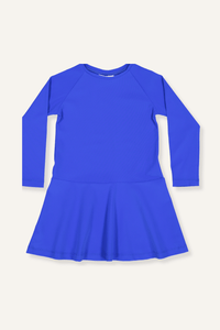 Kids Minnie Long Sleeved Dress - Mediterranean Blue - PRTECT