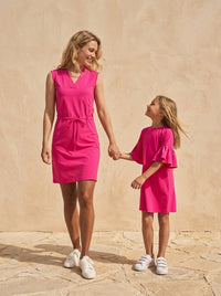 The Mini Sun Dress Emilia | Sunset Pink - PRTECT