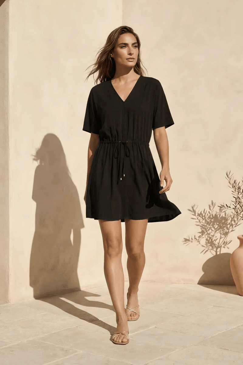 The Sydney Essential Dress - Matte Black - PRTECT